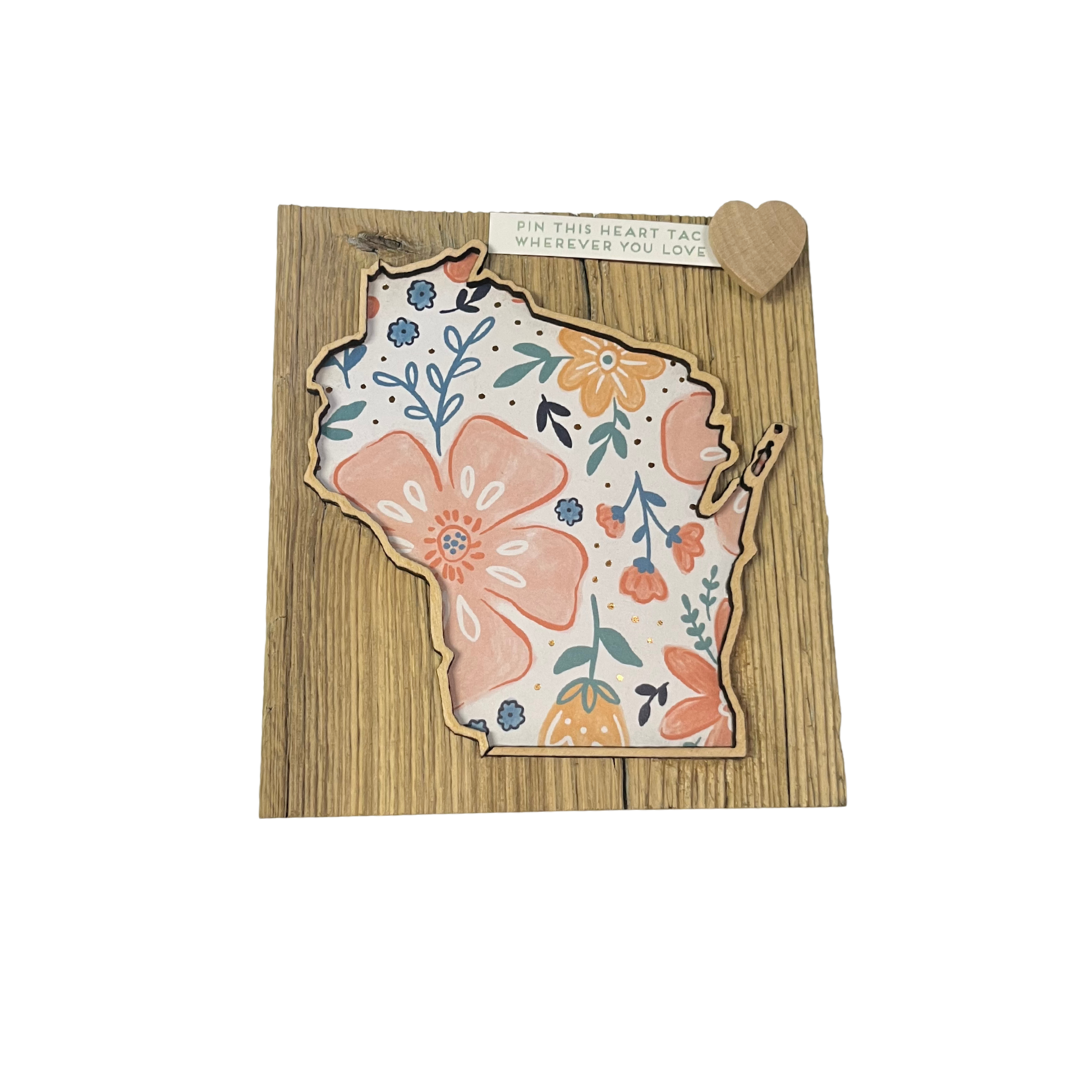 Love Where You Live Wall Art - Wisconsin