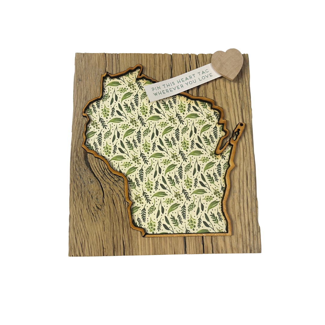 Love Where You Live Wall Art - Wisconsin