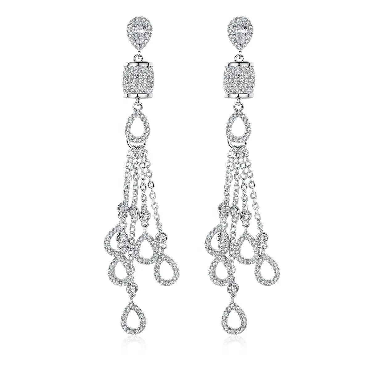 Starlette Shimmer Chandelier Earrings