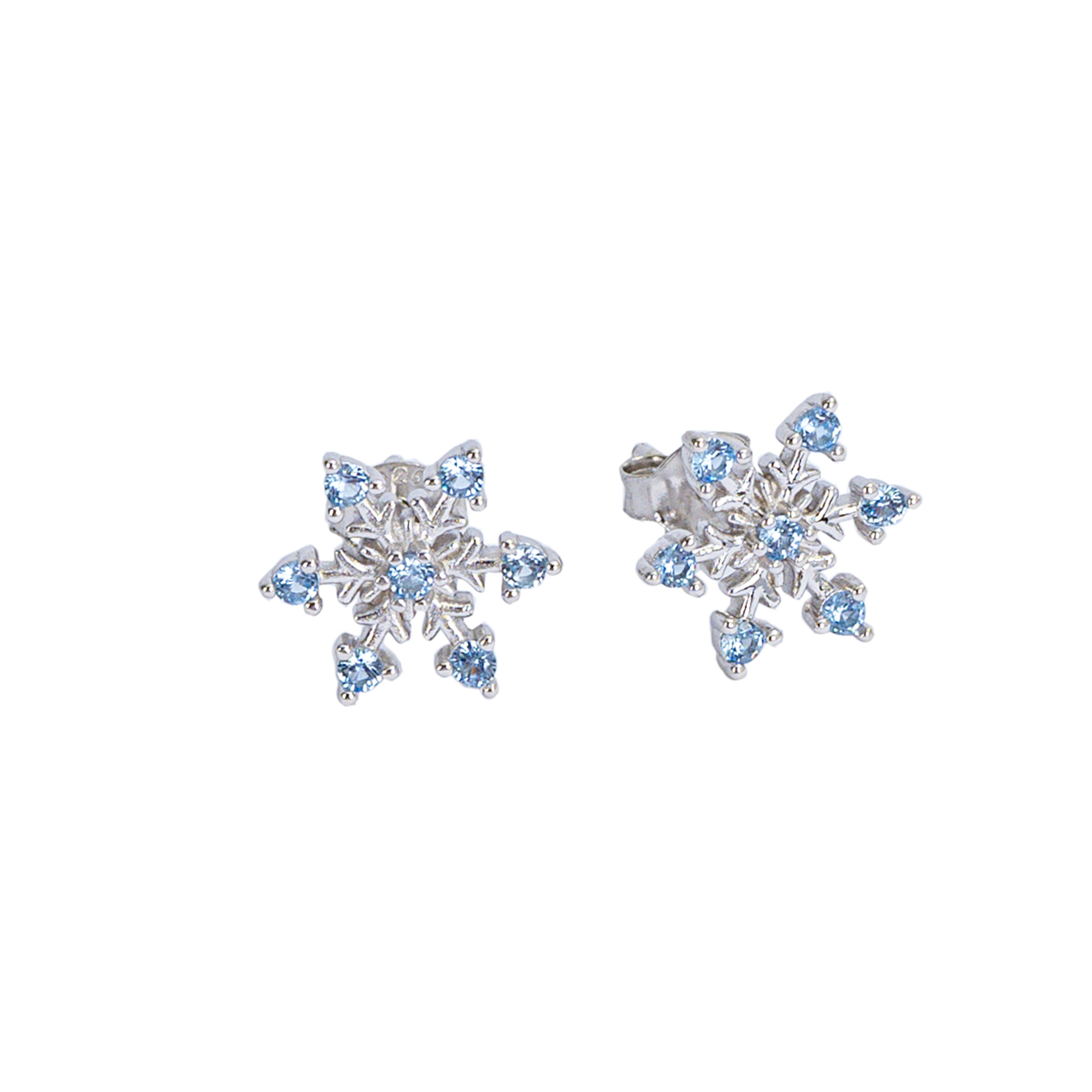 Starlette Snowflake Studs – Silver
