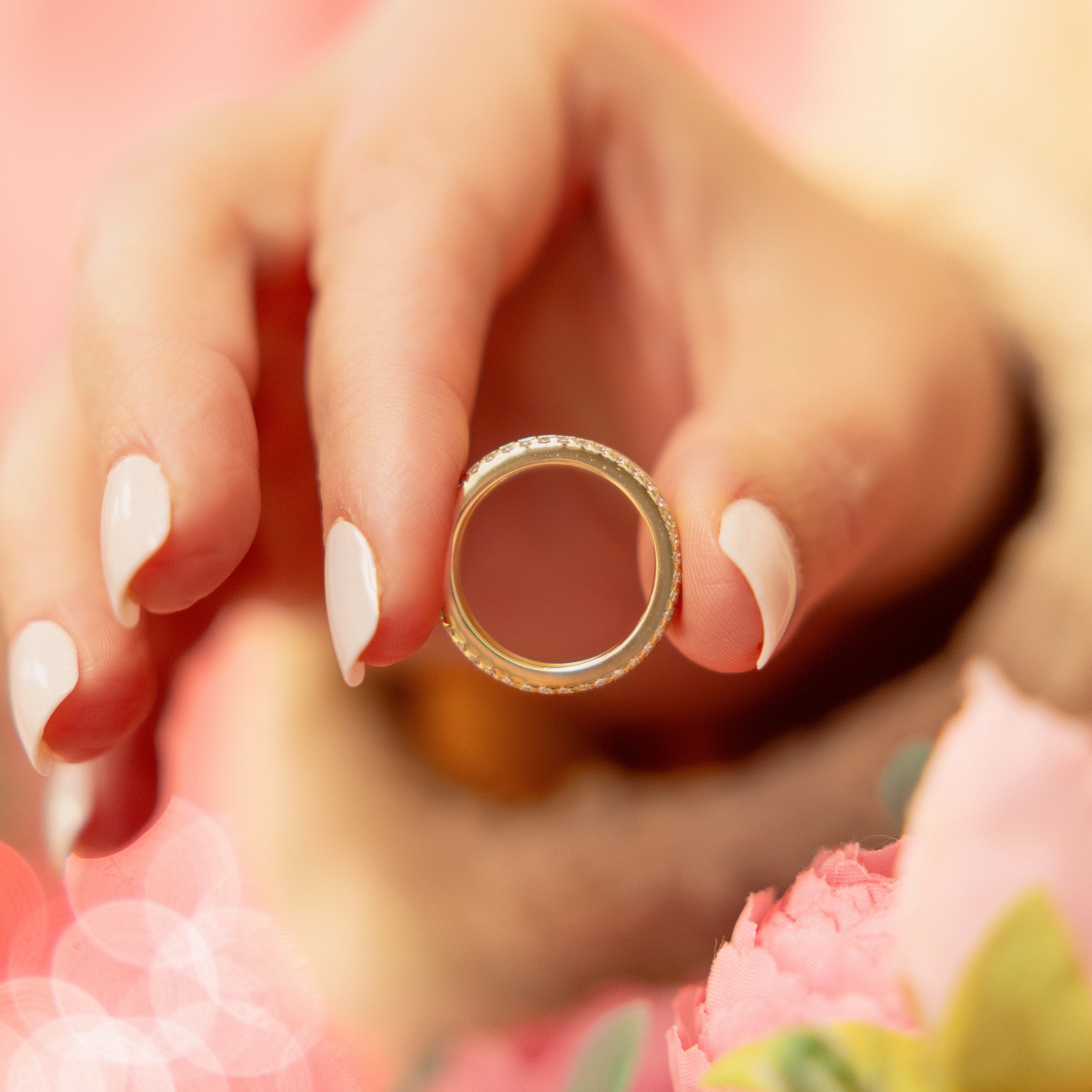 Starlette Macey Eternity Ring in Gold