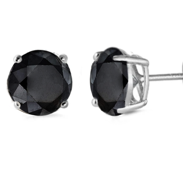 Starlette Black Stud Earrings