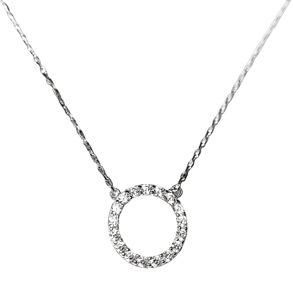 Starlette Eternity Necklace in Silver