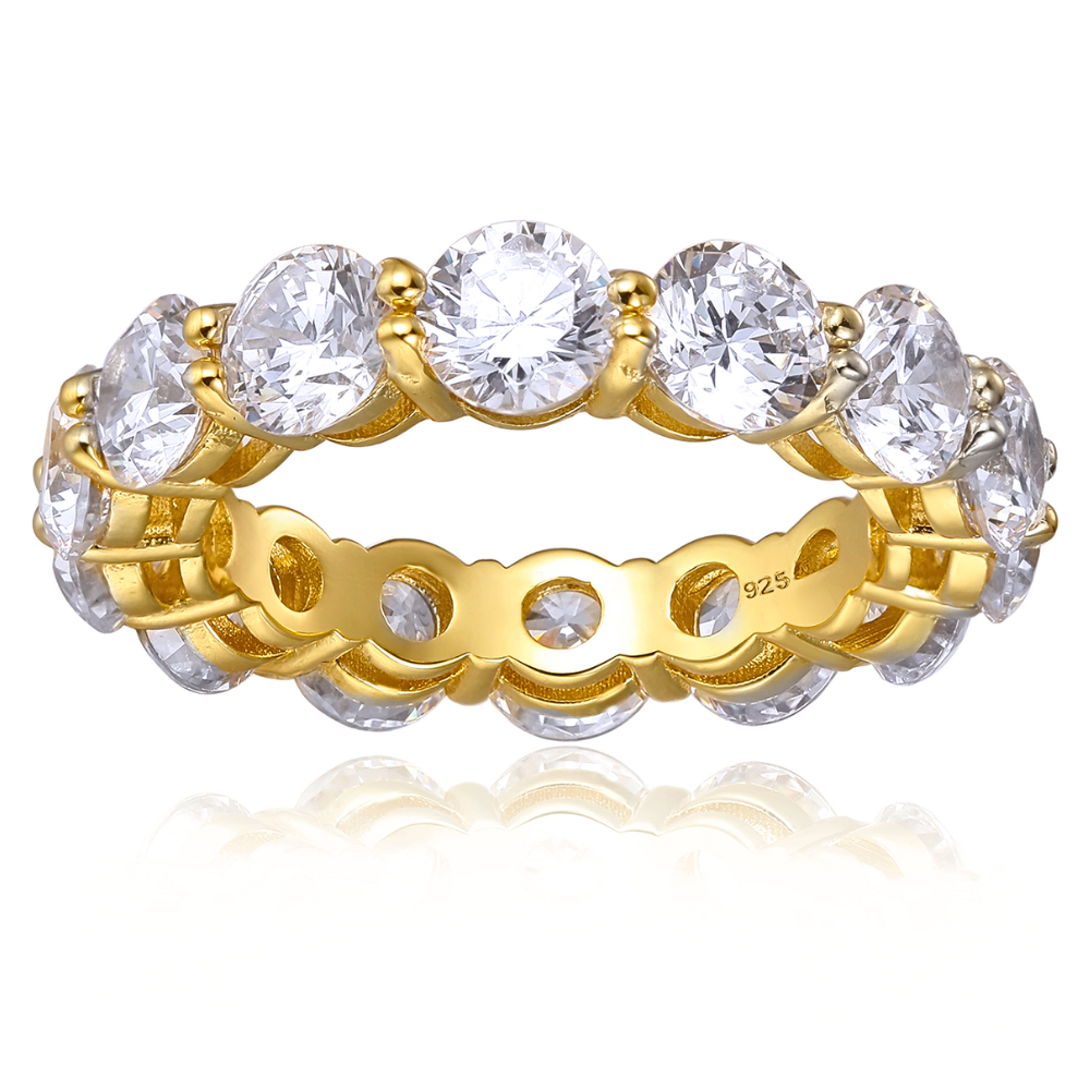Starlette Evelyn Eternity Ring in Gold