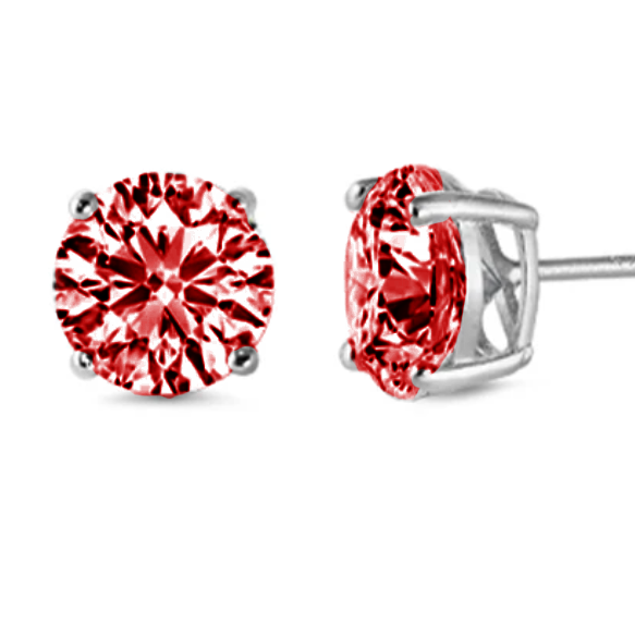 Starlette Garnet Birthstone Earrings