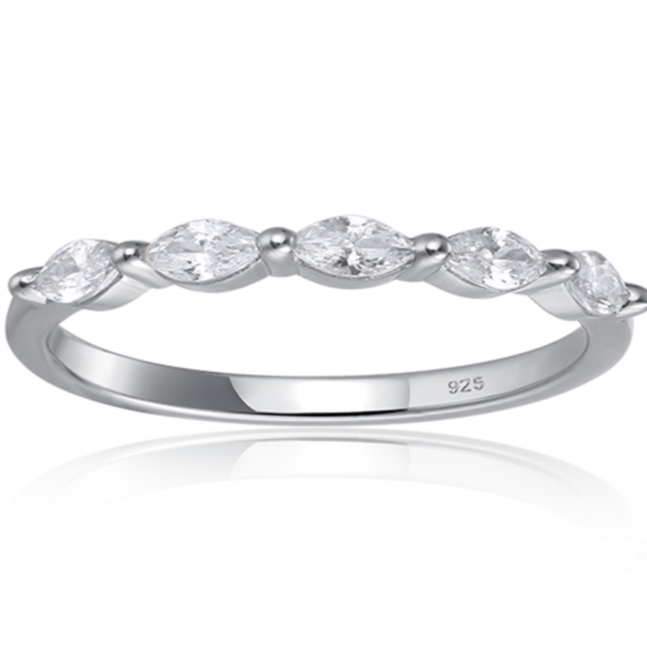 Starlette Scarlett Stackable Ring in Silver