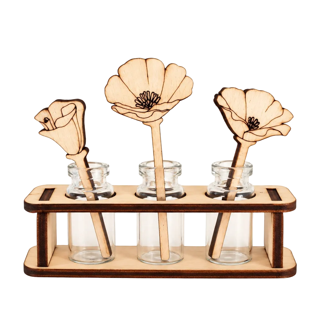 Tiny Propagation Wood Diffuser - Golden Poppy