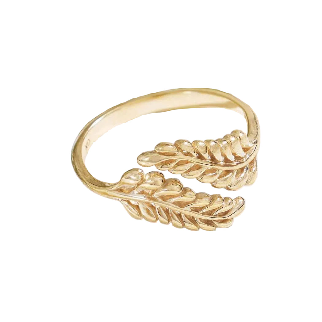Adjustable Spring Leaf Ring