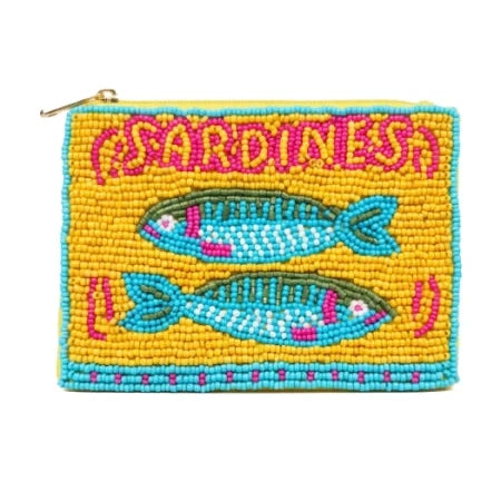 Sardine Seed Beaded Coin Purse