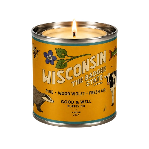 Wisconsin Badger State Candle 