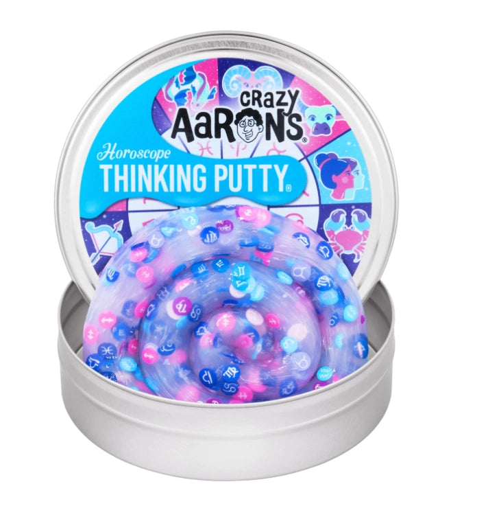 Crazy Aaron's 4" Hide Inside Thinking Putty - Horoscope Charms