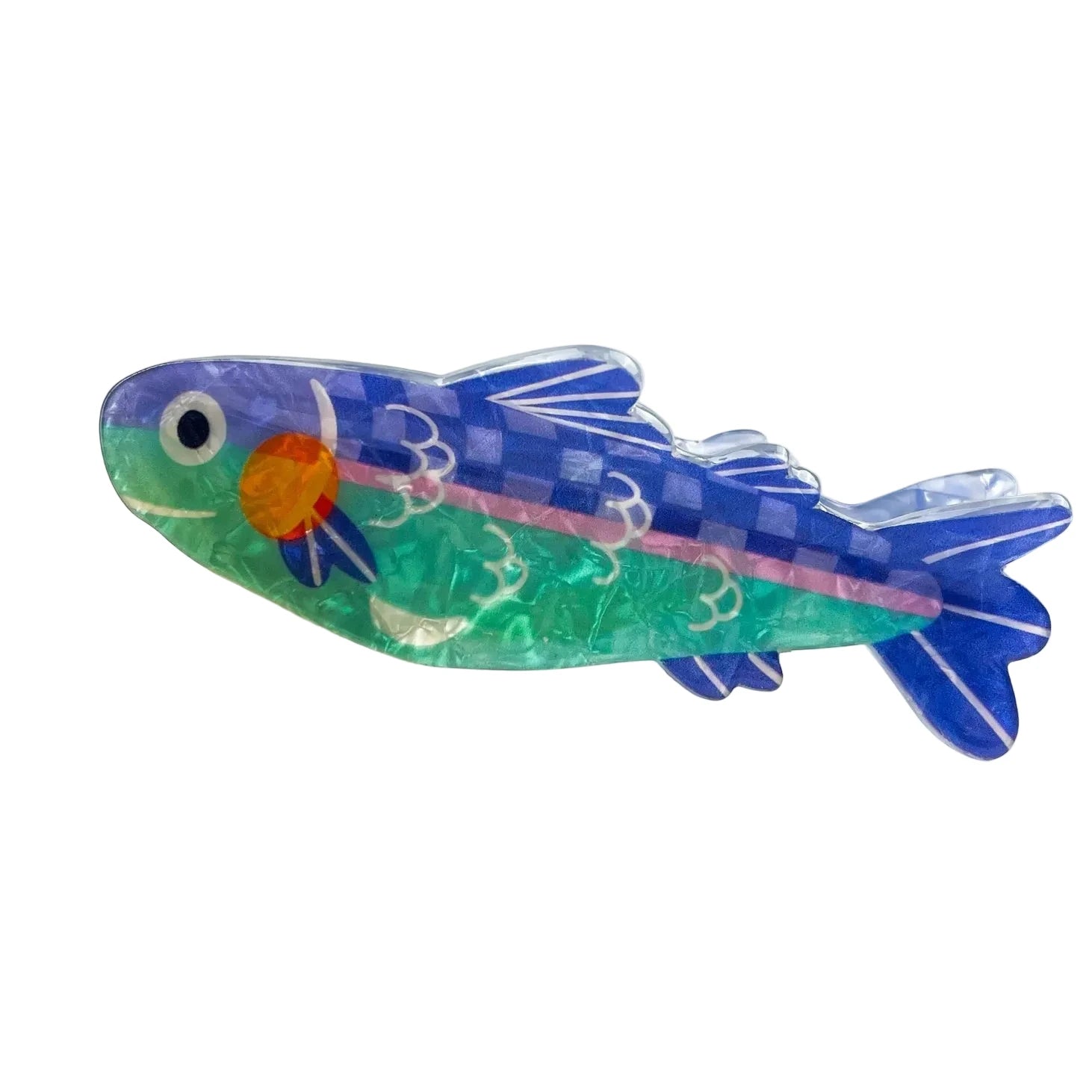 Green Sardine Claw Clip