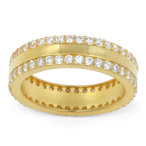 Starlette Macey Eternity Ring in Gold