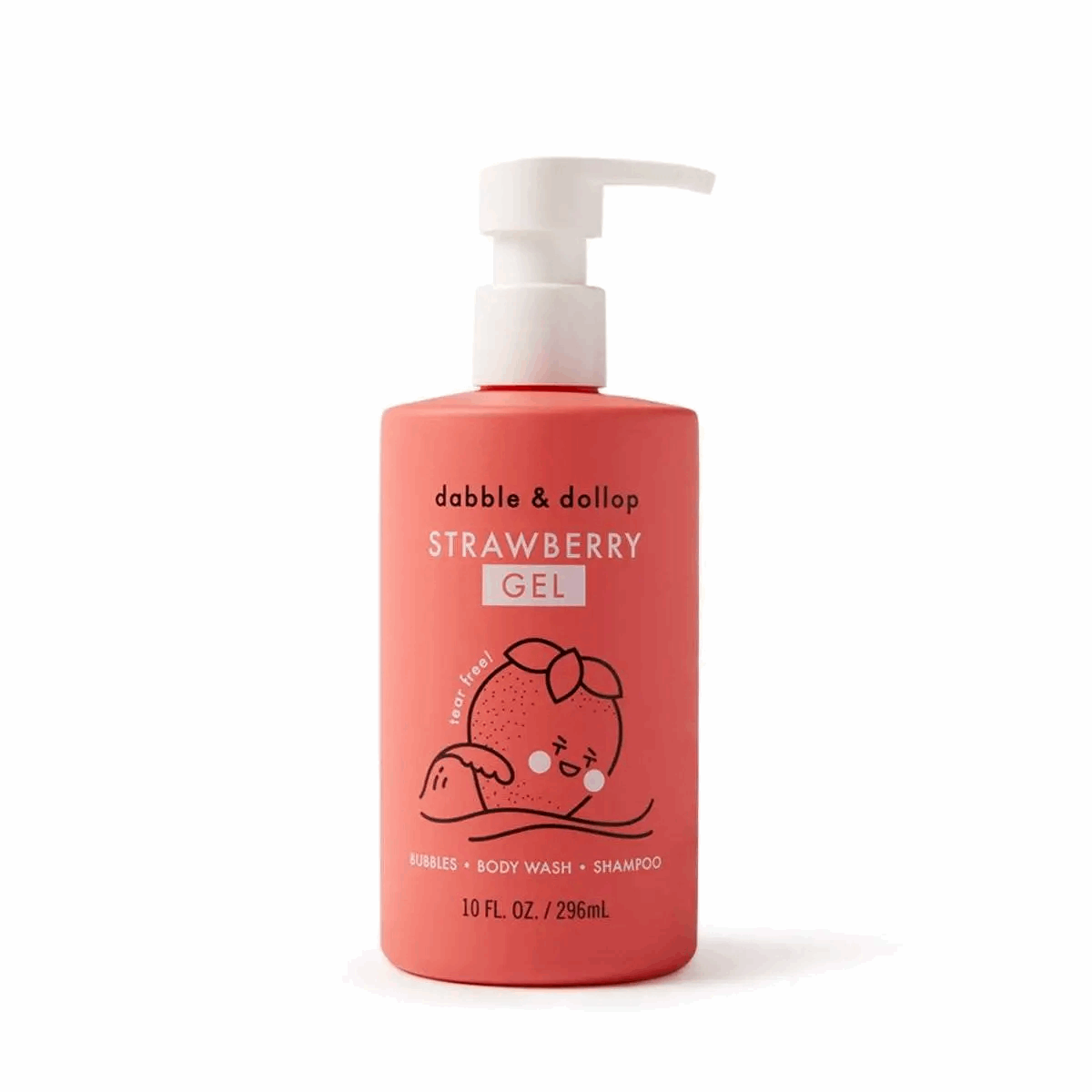 Dabble + Dollop Strawberry Shampoo, Bubble Bath + Body Wash