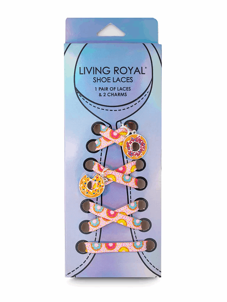 Shoelaces With Charms - Sprinkle Donuts