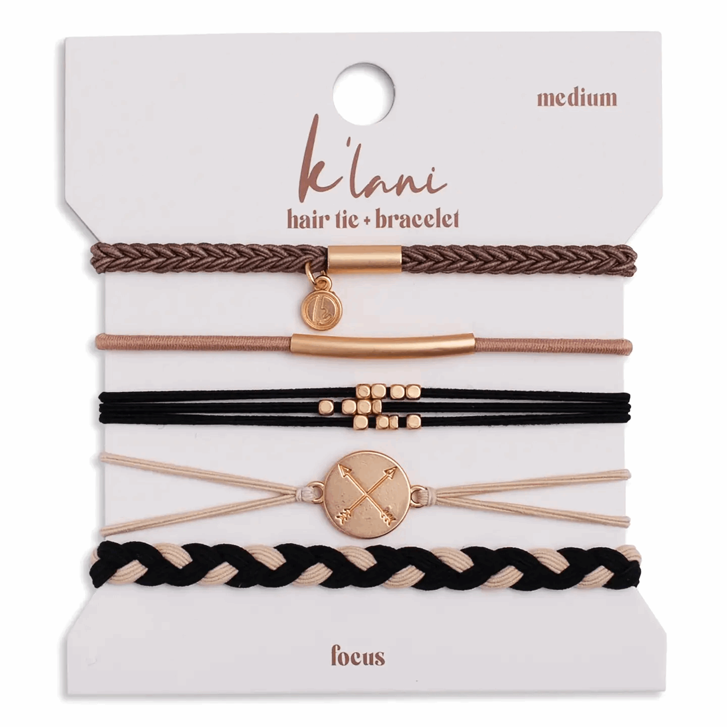 Focus Hair Tie Bracelet Set