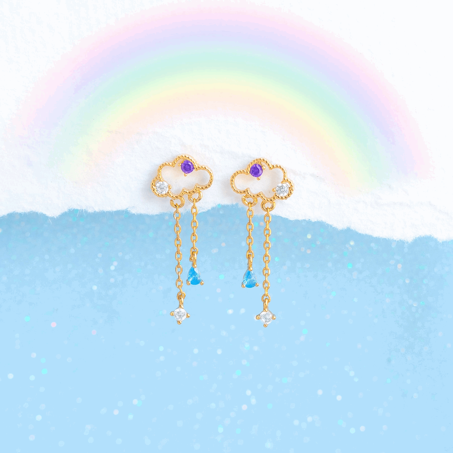 Reigning Cloud Dangle Earrings