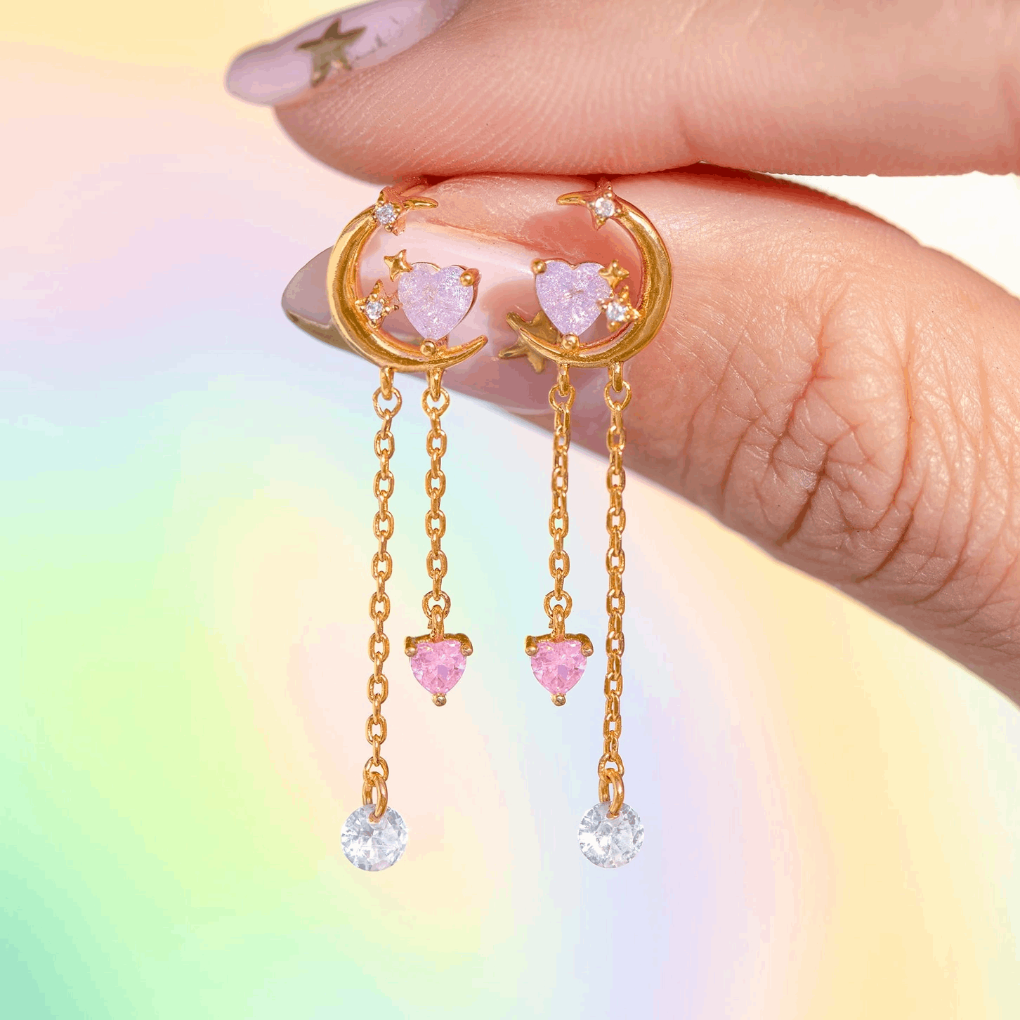 Cosmic Love Dangle Earrings