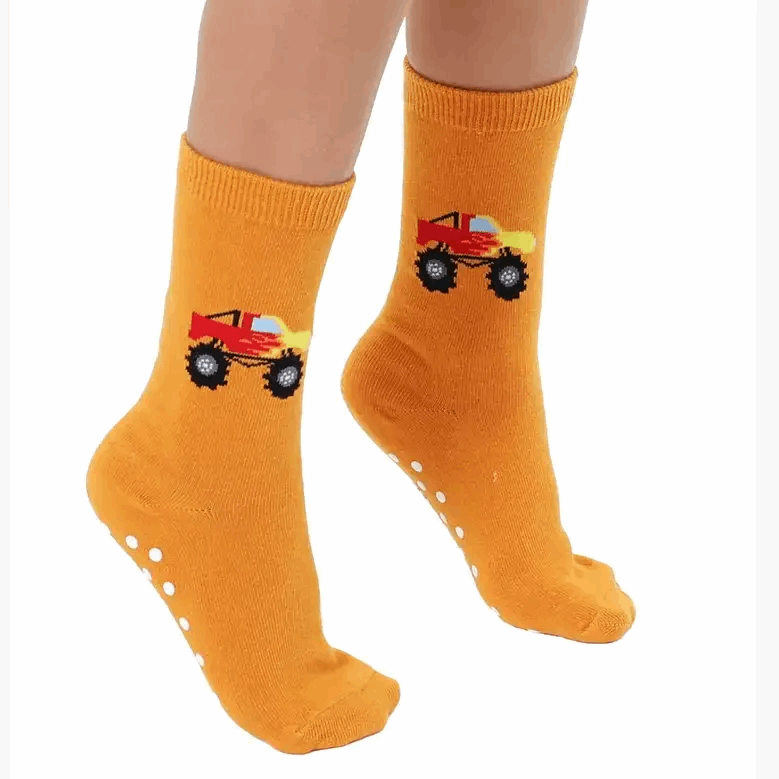 Kids 3D Packaged Crew Socks - Monster Truck
