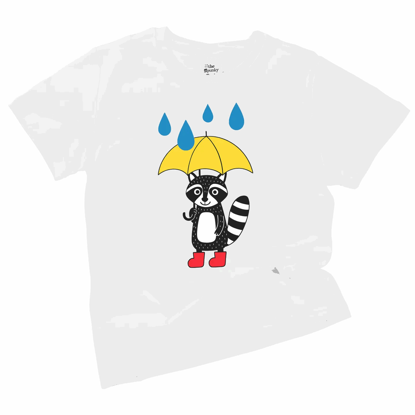Rain Boot Raccoon Tee