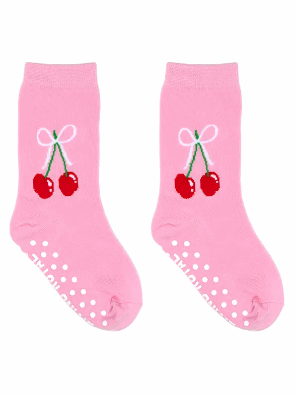 Kids 3D Packaged Crew Socks - Cherries