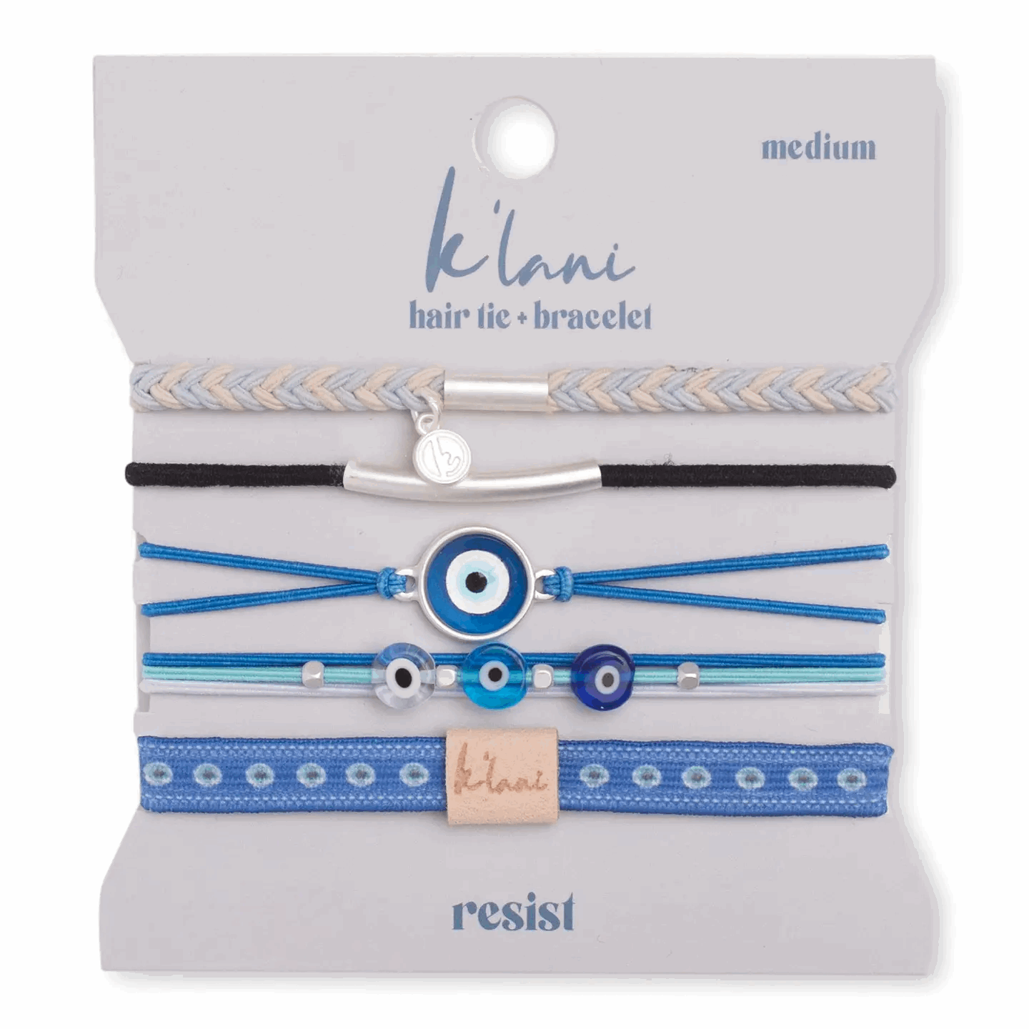 Resist Hair Tie Bracelet Set