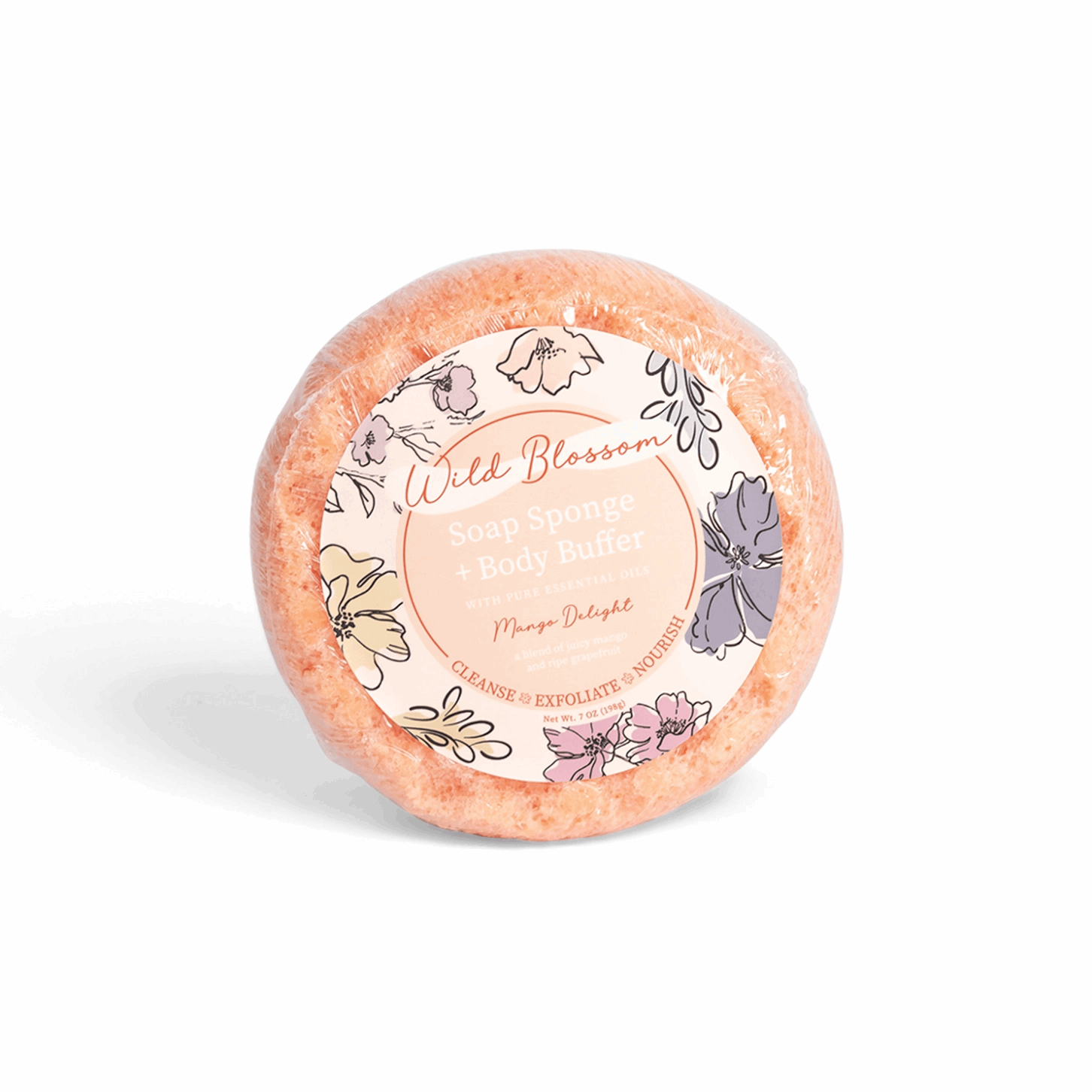 Soap Sponge + Body Buffer - Mango Delight