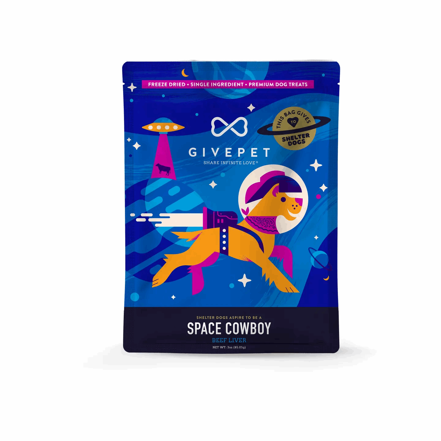 Space Cowboy Beef Liver Dog Treats