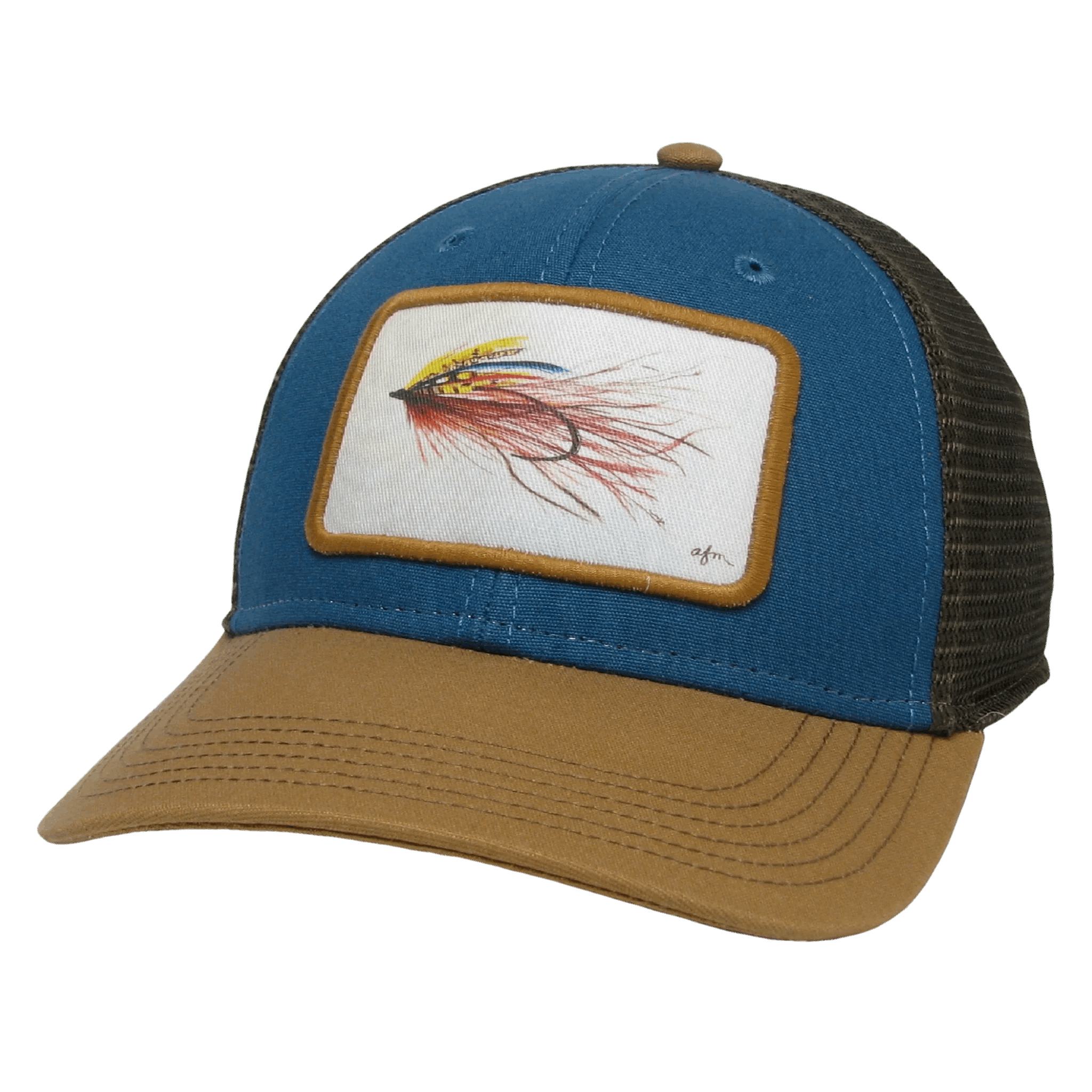 Streamer Fly Mid-Pro Trucker Hat - Marine Blue