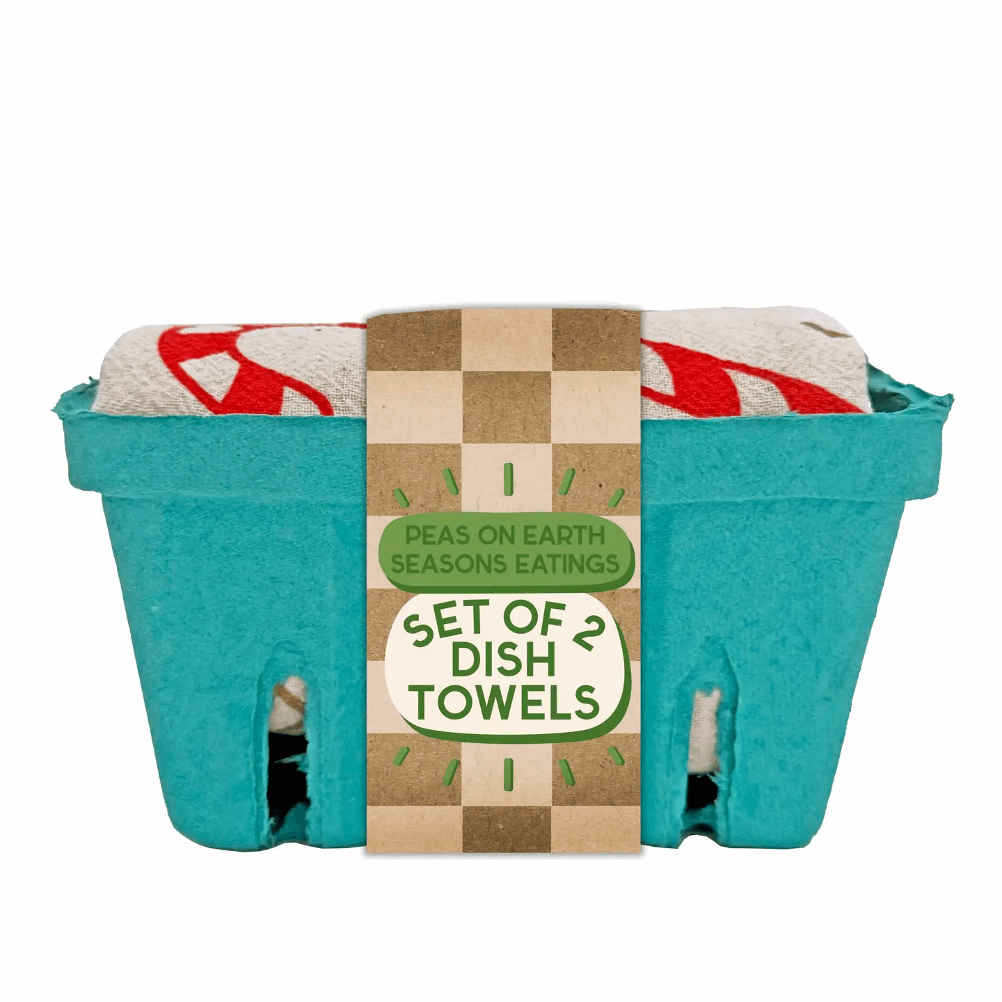 Peas on Earth - Holiday Tea Towel Set of 2