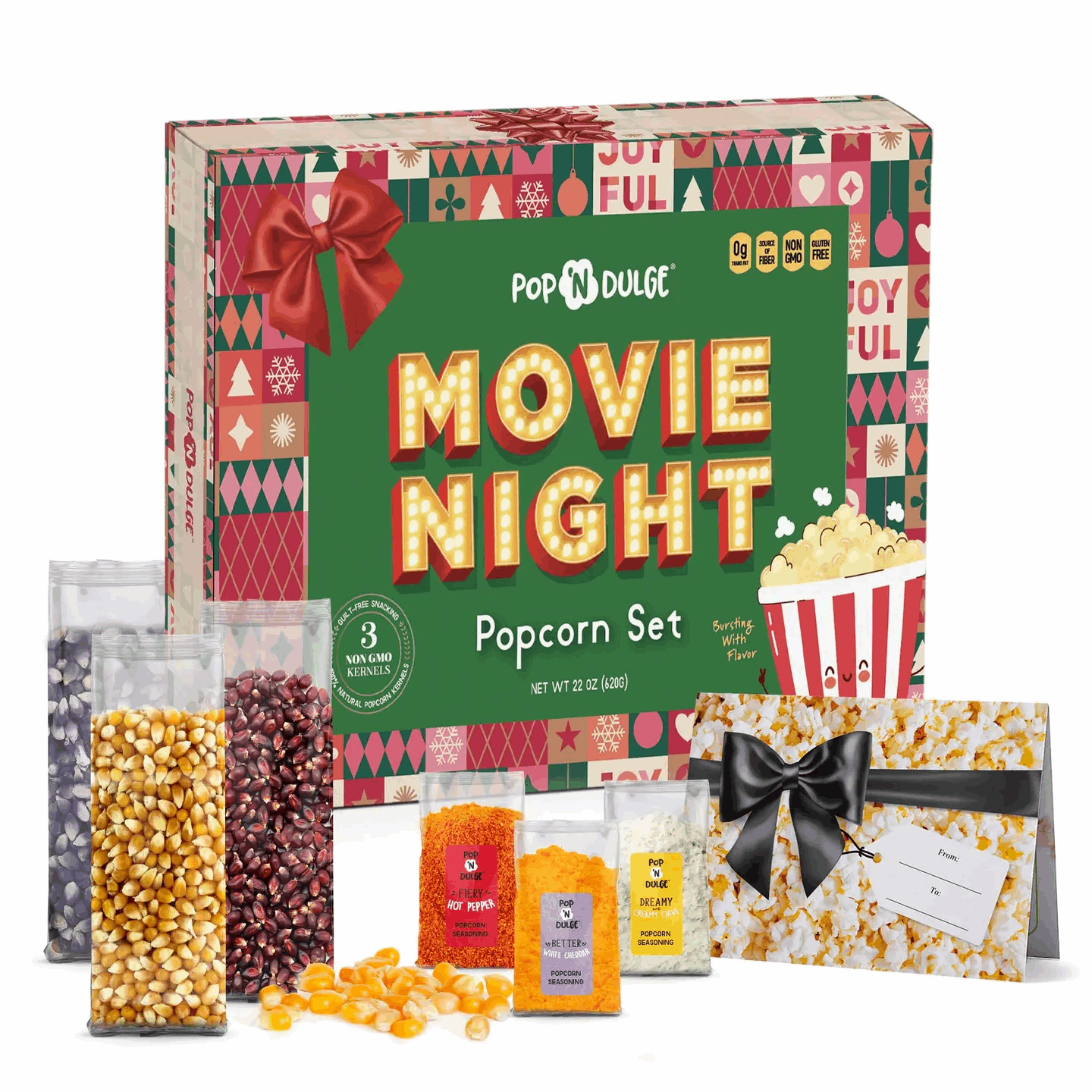 Holiday Movie Night Popcorn Set