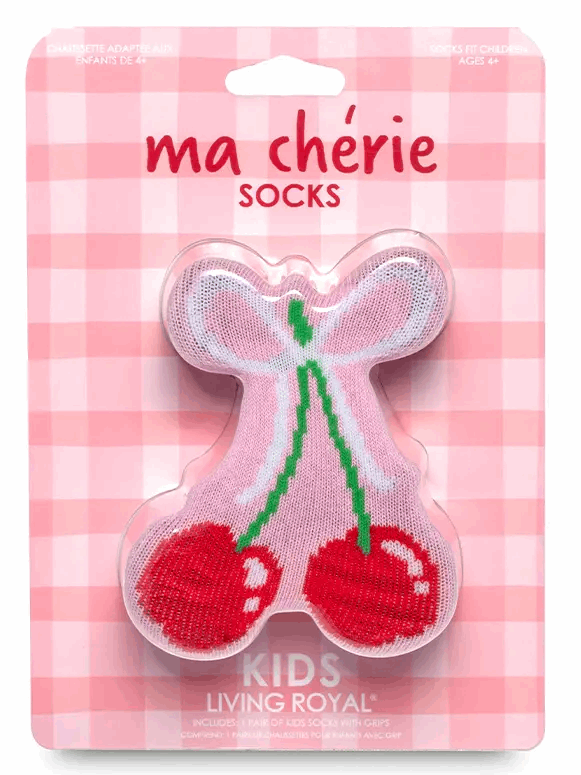 Kids 3D Packaged Crew Socks - Cherries
