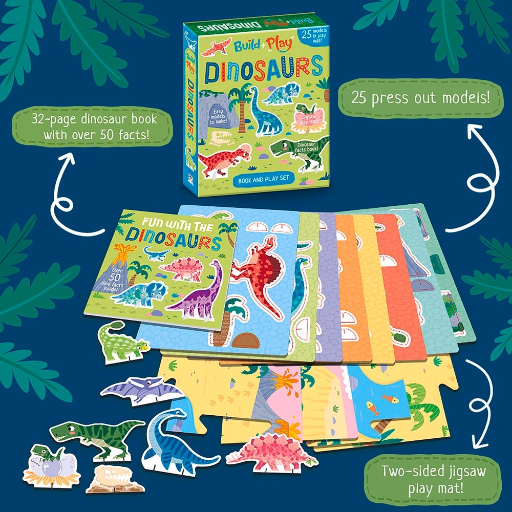 Build and Play Dinosaurs Boxed Book Set