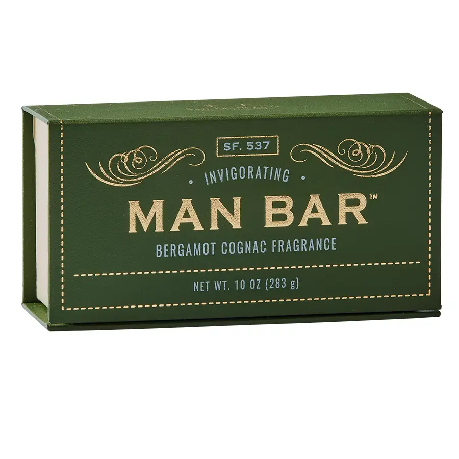Invigorating Man Bar - Bergamot + Cognac Bar Soap
