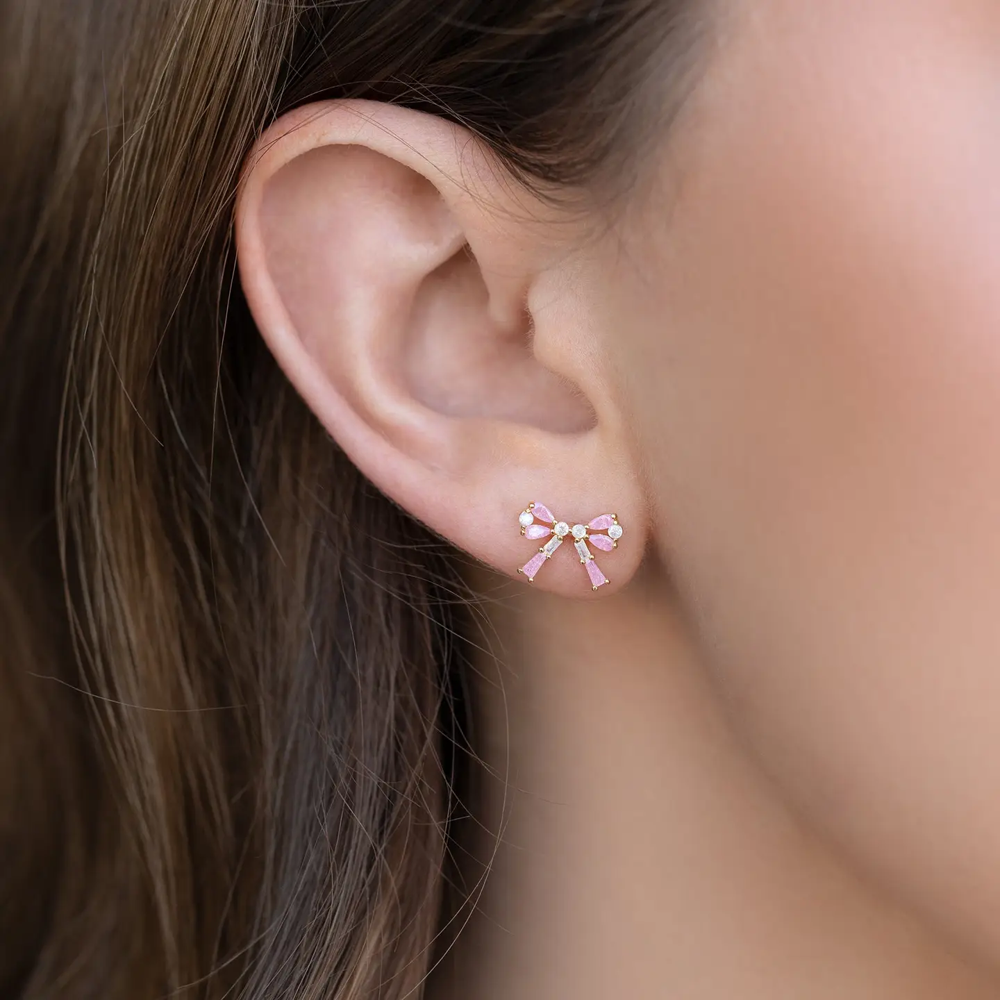 Chasse Bow Stud Earrings