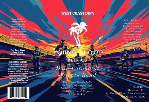 Young Blood Beer Co. - Dale Earnhardt Tribute Band West Coast Double IPA