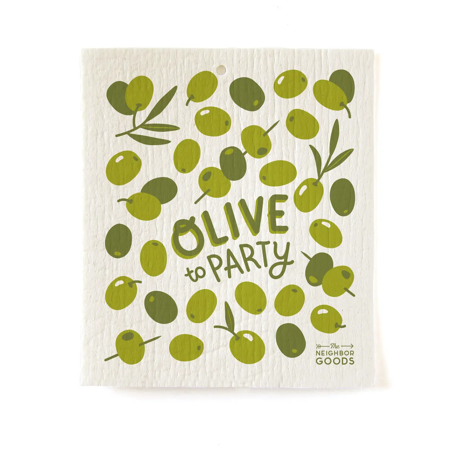 Olive to Party Sponge Cloth