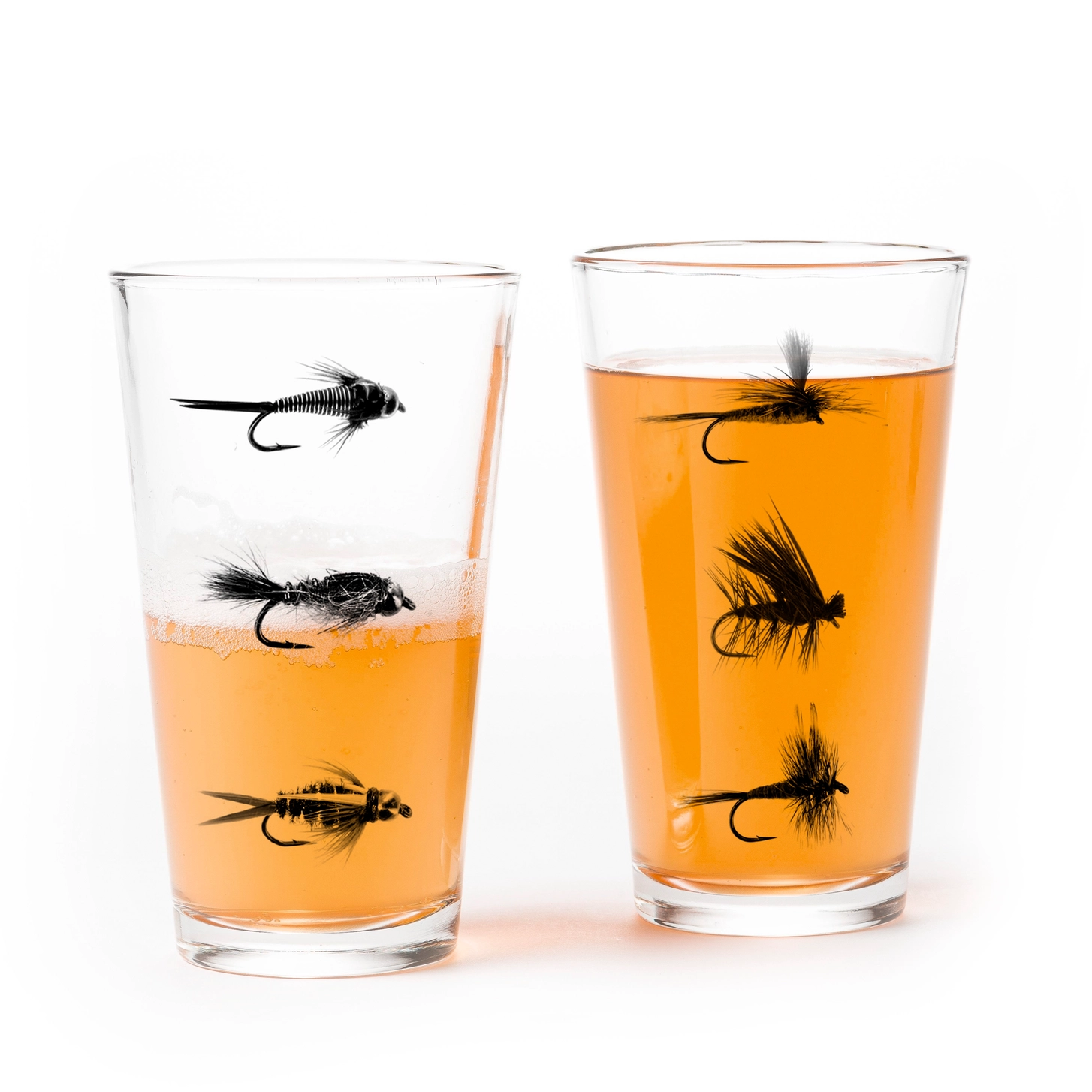 Fly Fishing Flies Pint Glass