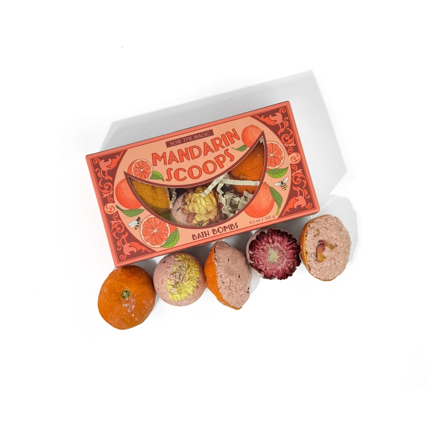 Mandarin Scoops Bath Bomb Set