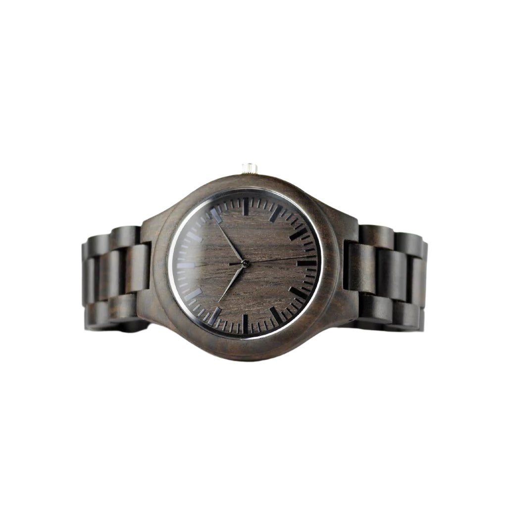 AvantWood Classic Black Sandalwood Watch