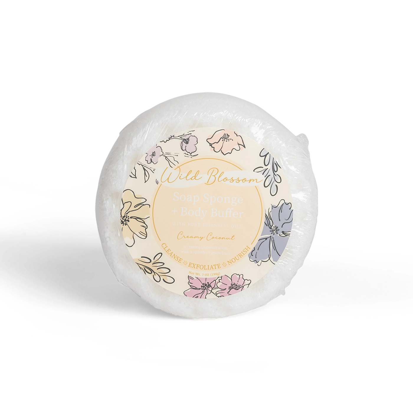 Soap Sponge + Body Buffer - Creamy Coconut