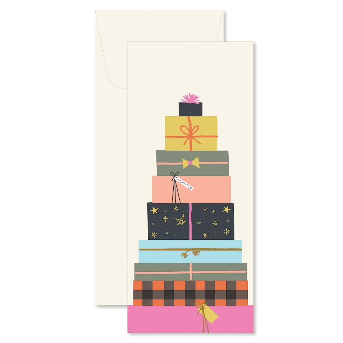 Presents Stacked Holiday Greeting Card