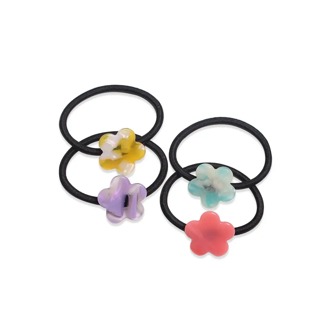 Sea Flowers - Floral Hair Tie Pack