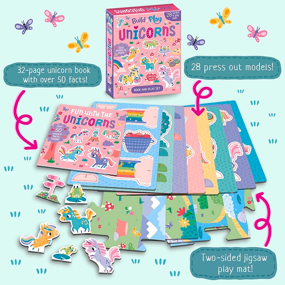 Build and Play Unicorns Boxed Book Set