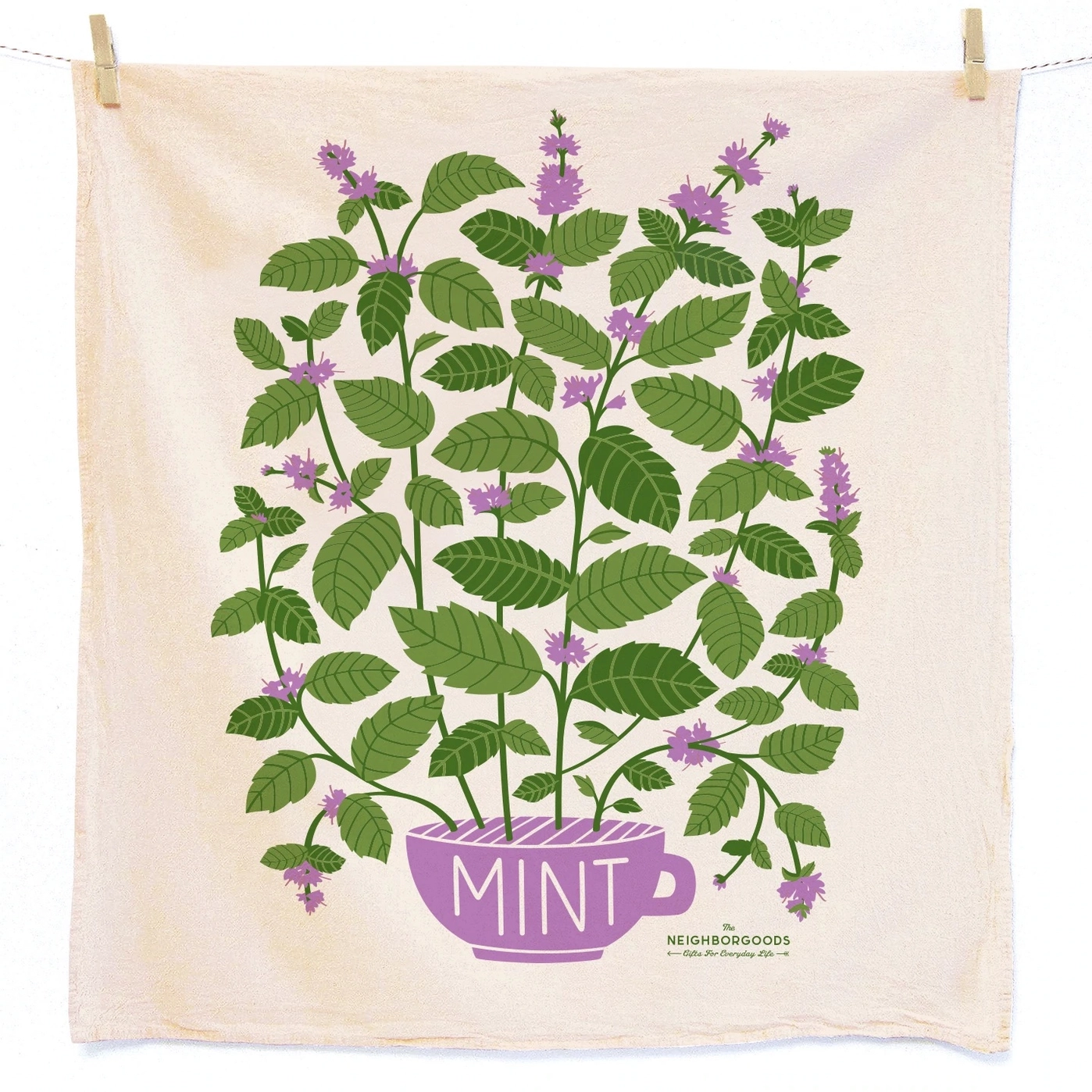Mint and Melon - Tea Towel Set of 2