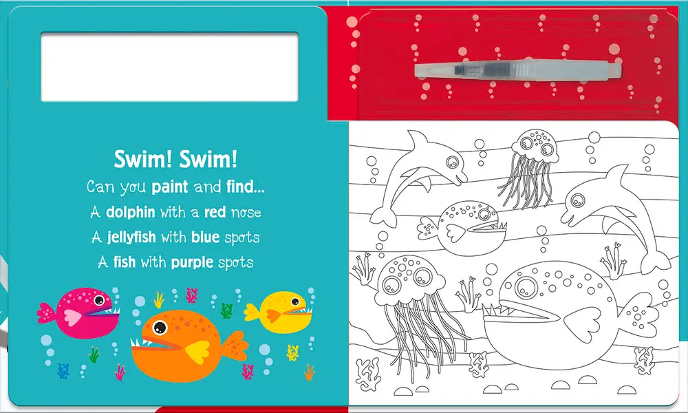 Search and Find Water Paint Under the Sea