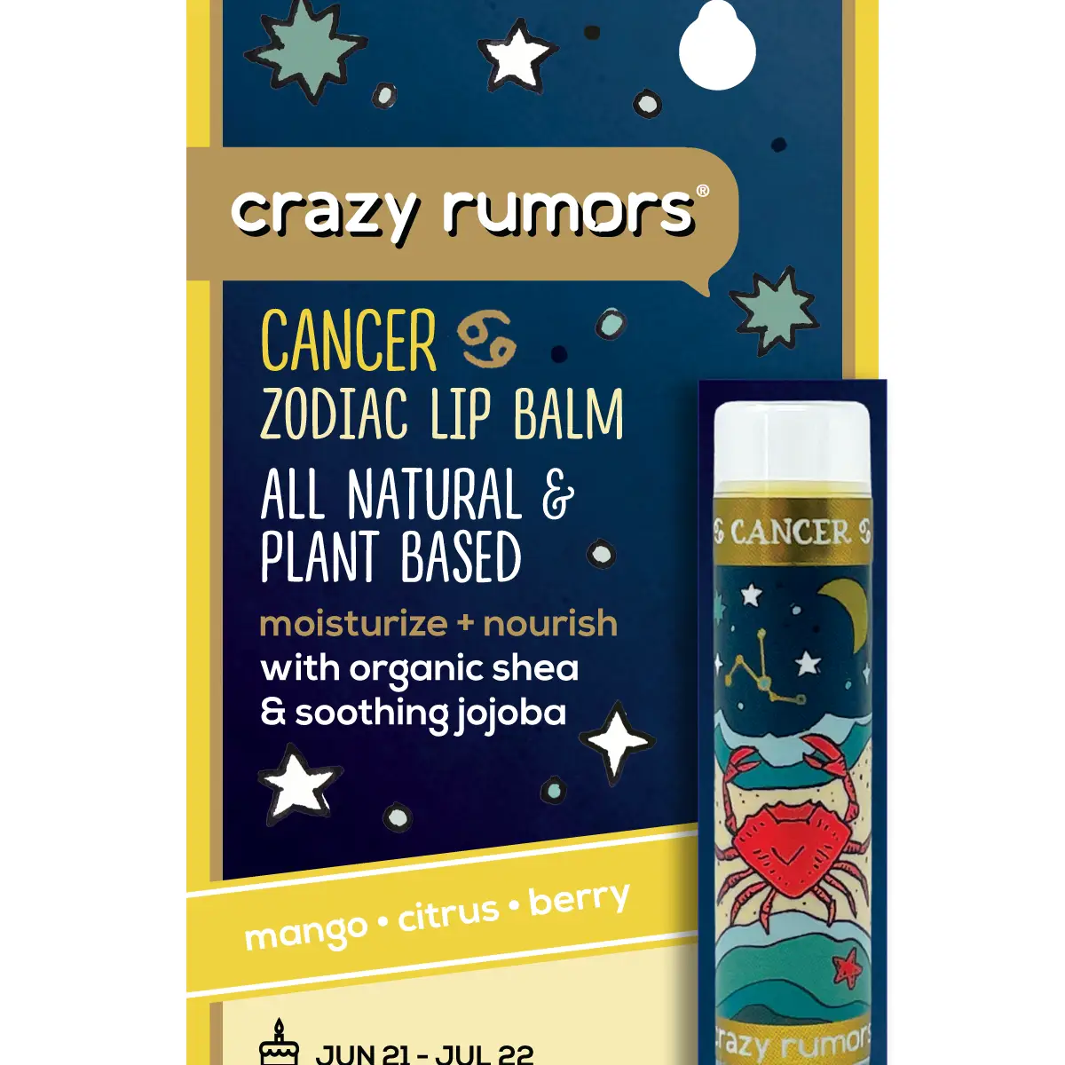 Cancer Zodiac Lip Balm