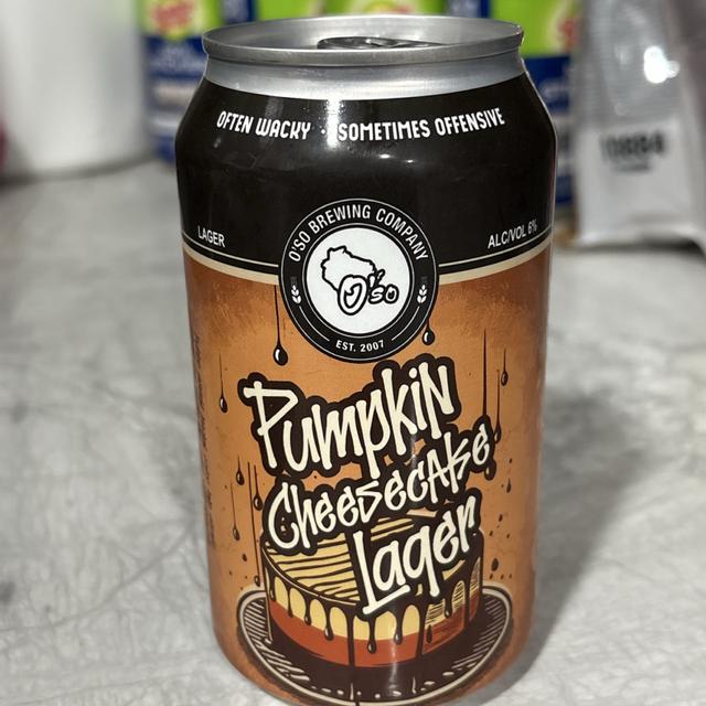  O'So Brewing Pumpkin Cheesecake Lager