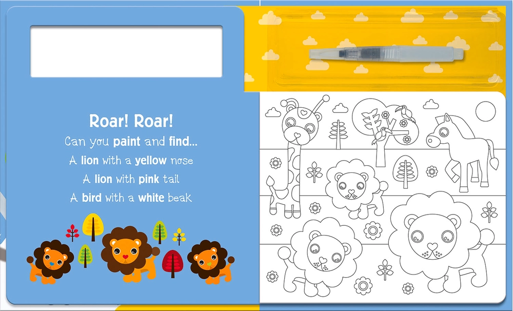 Search and Find Water Paint Animals