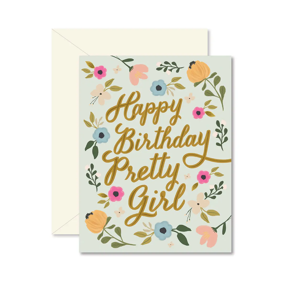 Happy Birthday Pretty Girl Card